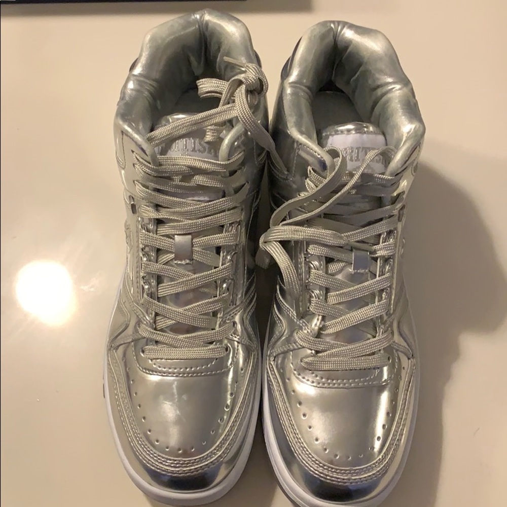 British knights silver sneakers